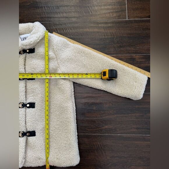 Zara Ecru fully lined jacket sz L NWT - Picture 3 of 11